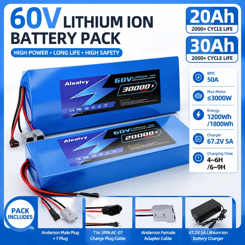 60V 30Ah 21700 Battery Pack - Литиевая батарея 60В 20Ач 30Ач 21700