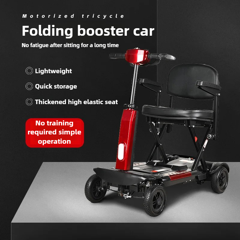 НОВЫЙ 4-колесный автоматически – обзор и цена Folding Electric Scooter